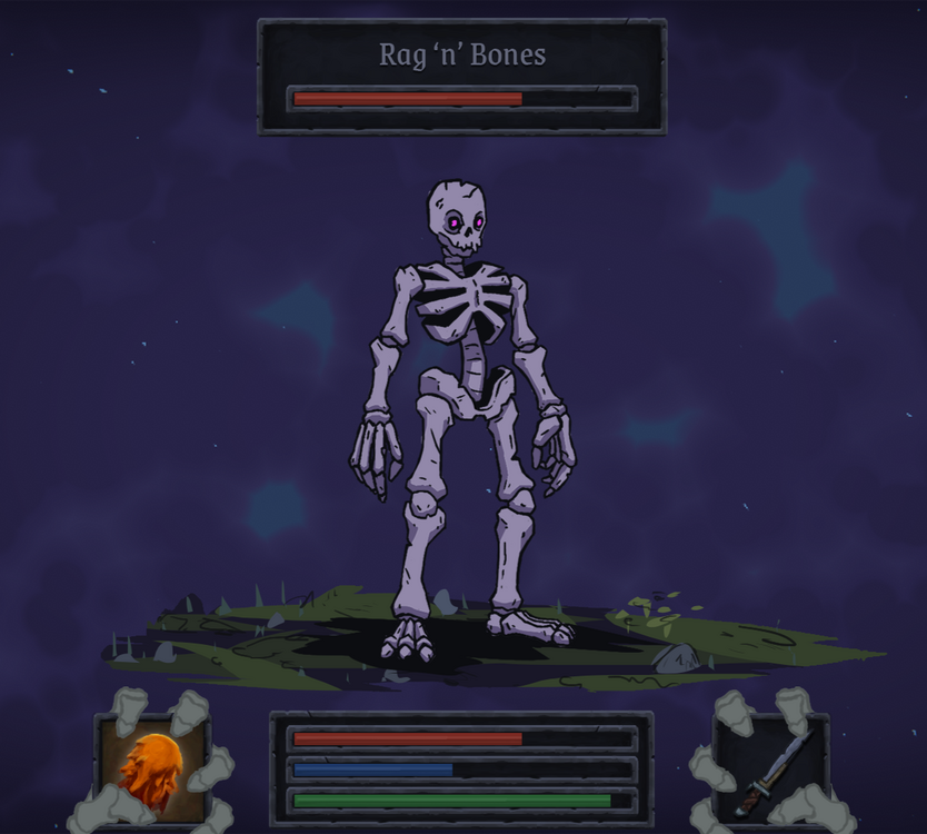 Smol Quest Battle Mockup